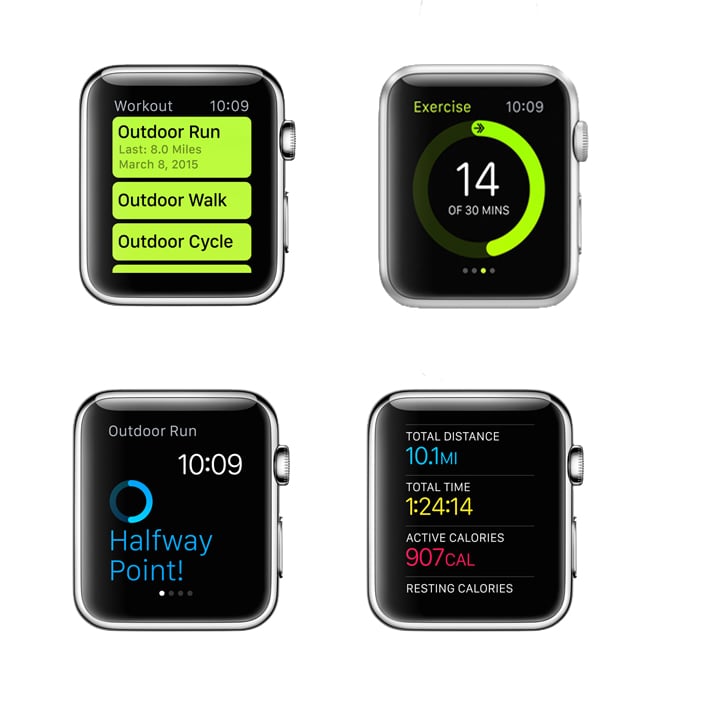 tracking workouts with apple watch