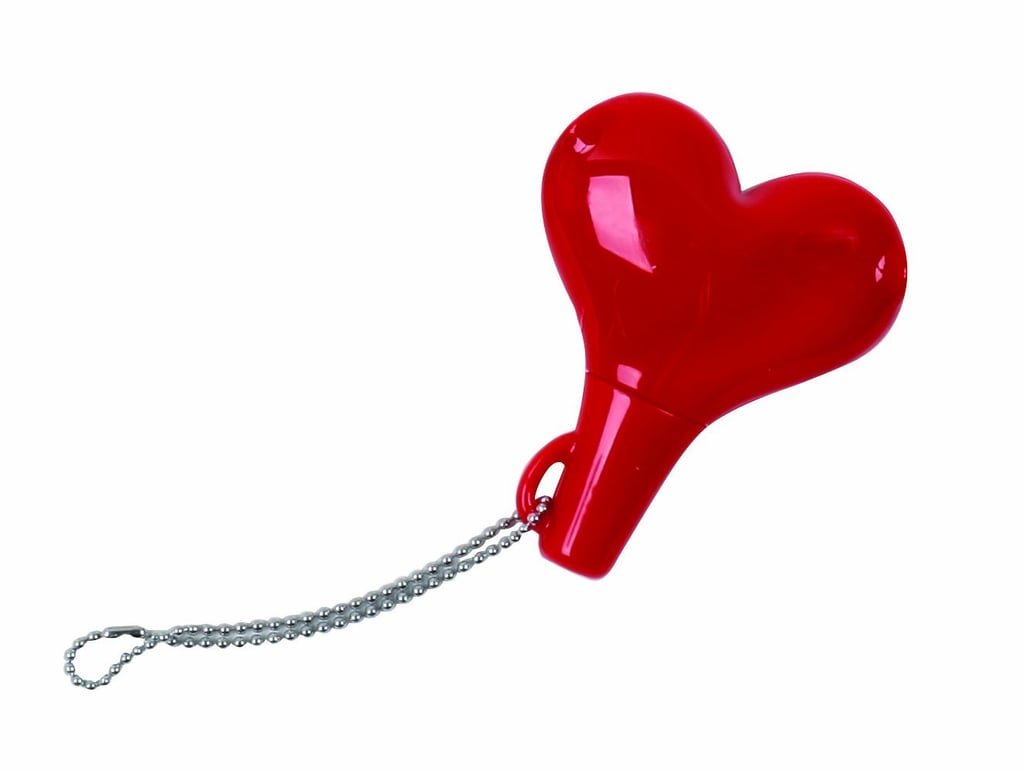 So you can listen to the same tunes at the same time, gift her with this cute heart headphone splitter ($7).