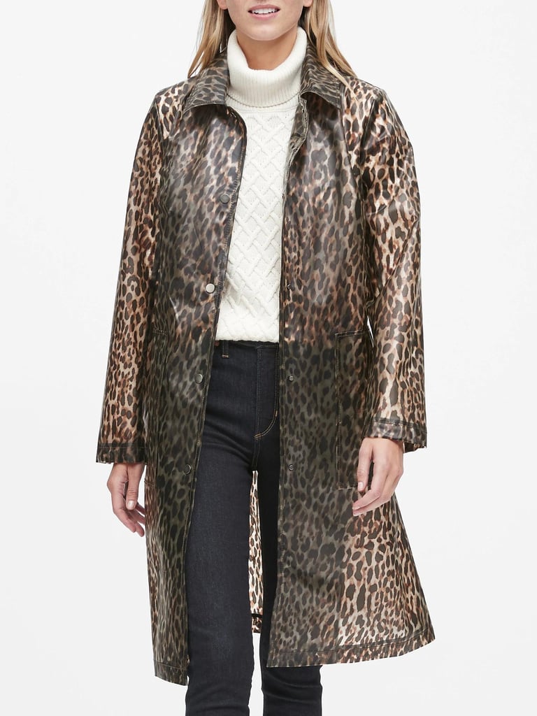 Leopard Print Rain Coat