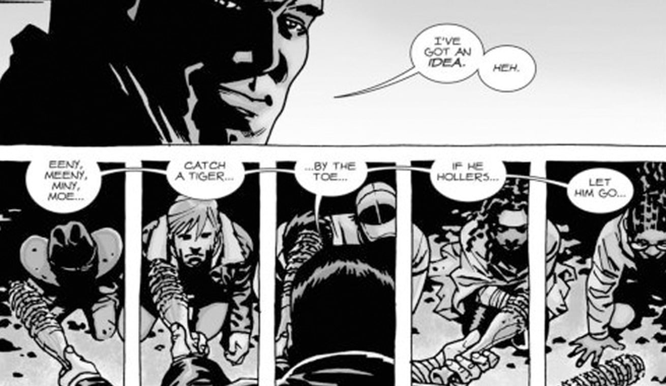 Negan Killing Glenn in The Walking Dead Comic Books | POPSUGAR ...