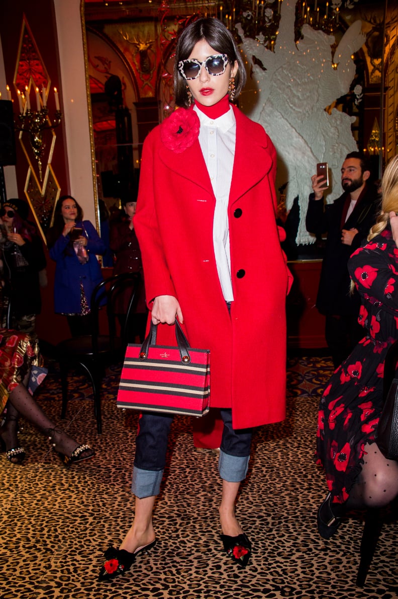 Kate spade red new arrivals coat