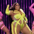 Lizzo Perfects the No-Pants Look in a Plunging Crystal Bodysuit