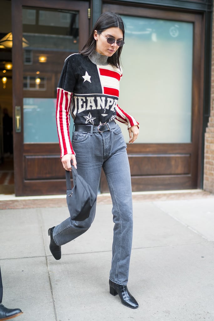 Kendall Jenner American Flag Sweater