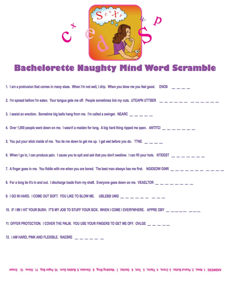 Naughty Mind Word Scramble