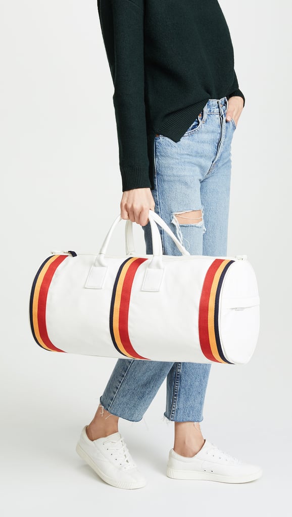 Tory Sport Retro Striped Weekender Duffel Bag
