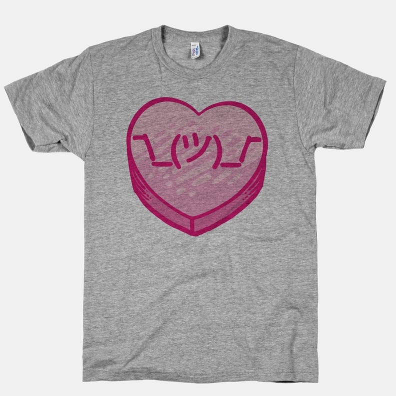 Shrug Conversation Heart Tee