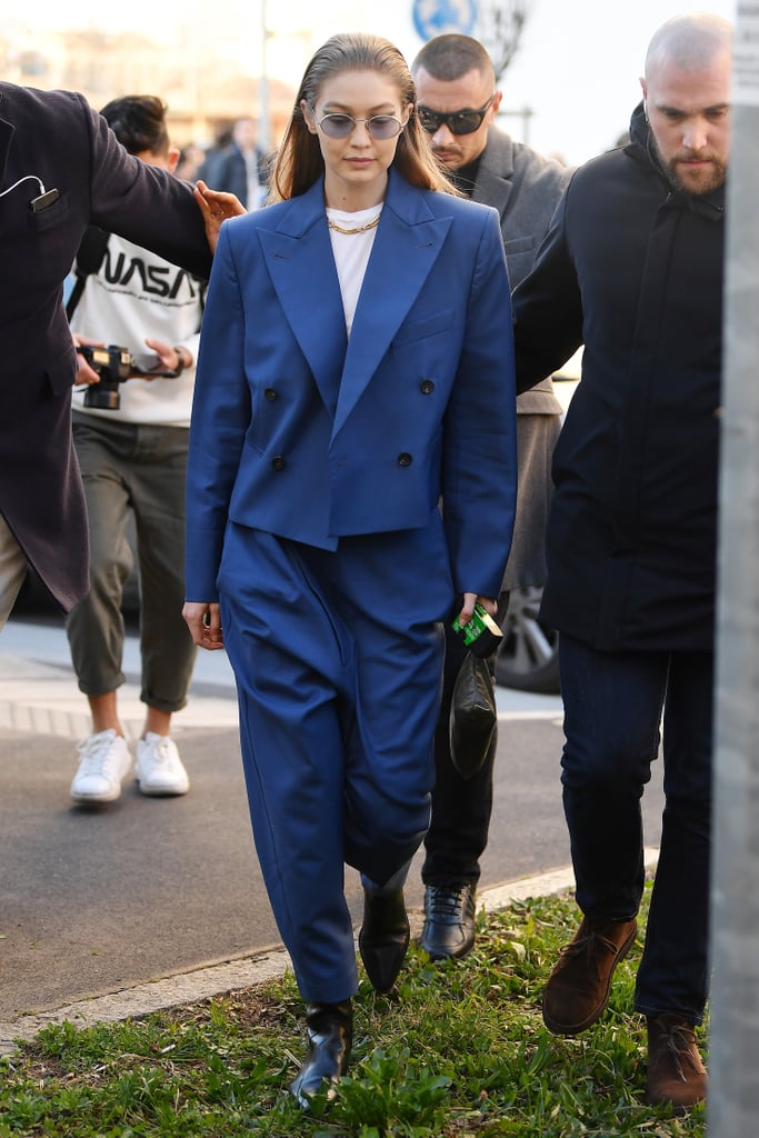 Gigi Hadid's Street Style at Milan Fashion Week