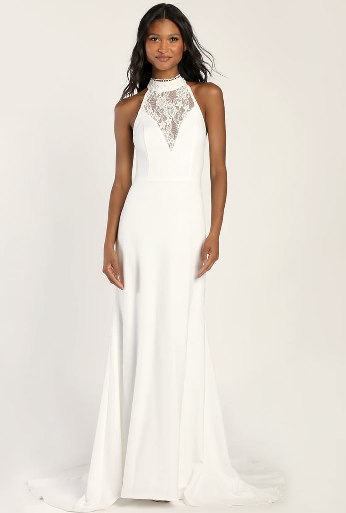 Best Halter-Neck Wedding Dress From Lulus