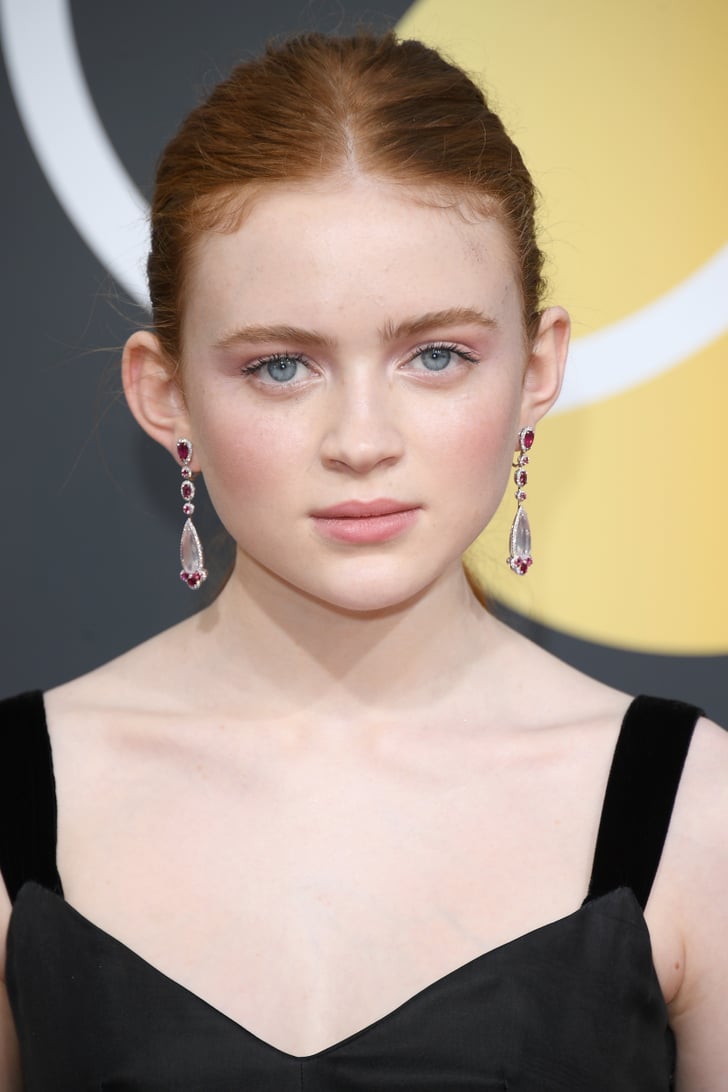 Sadie Sink Celebrity Hair And Makeup At The 2018 Golden Globes