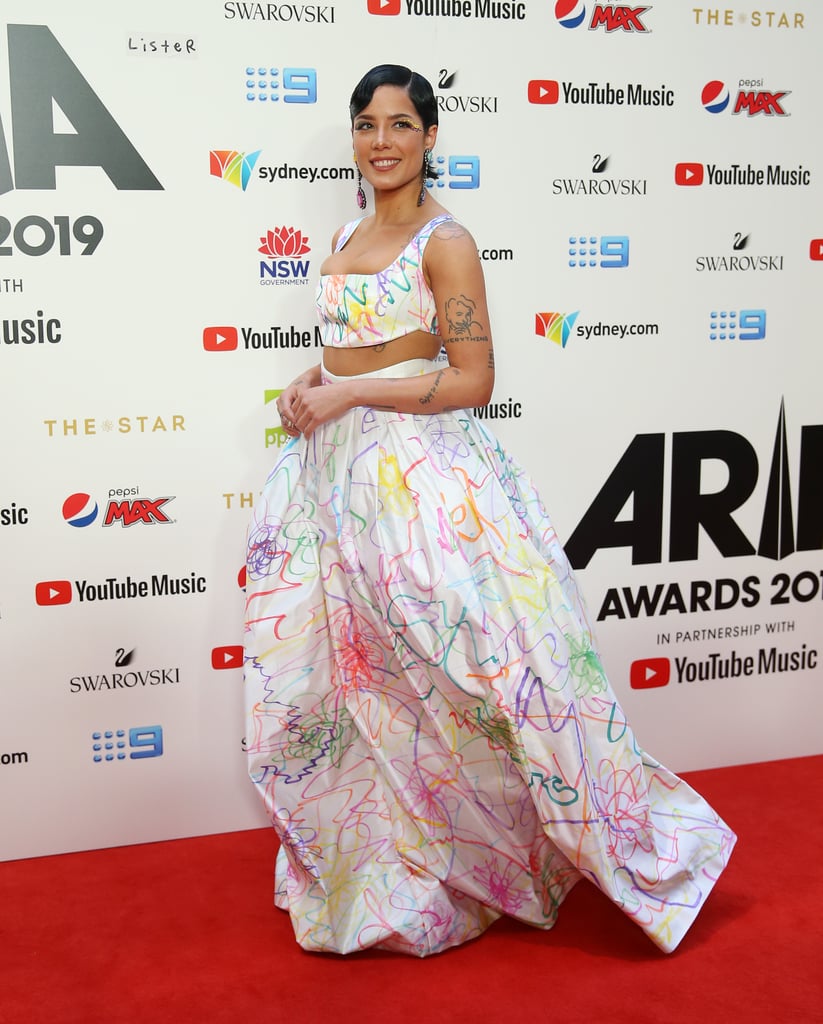 Halsey's Rainbow Dress at the 2019 ARIA Awards
