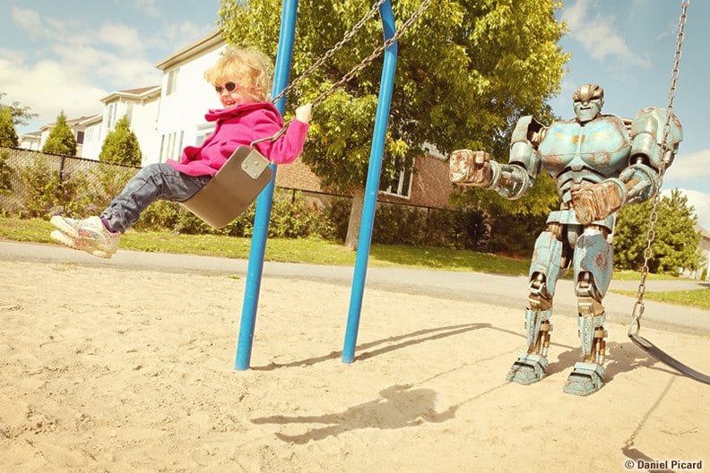 Nothing's better than taking your kid to the playground.
