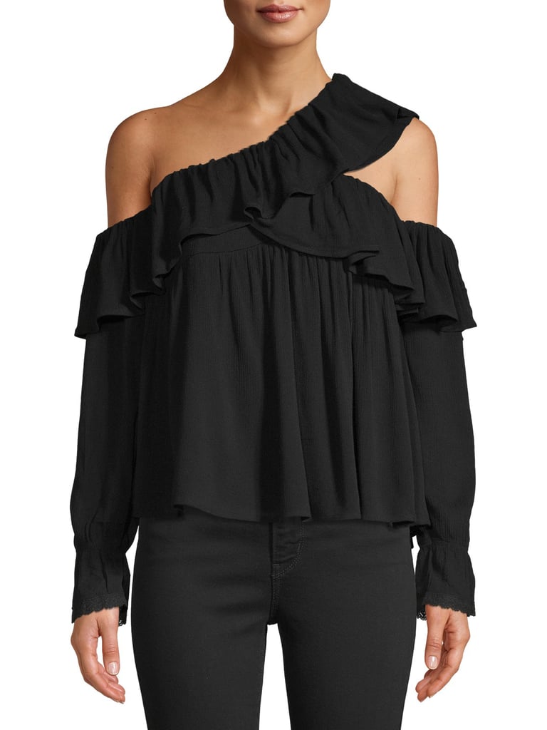 Love Sadie Ruffle Asymmetrical Blouse