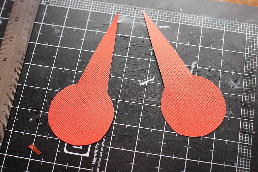 Next, sketch and cut out the "horns."