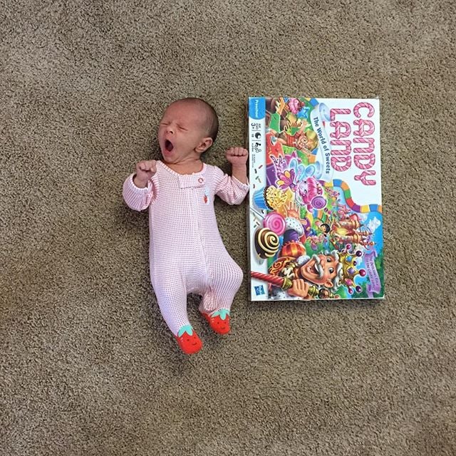 Baby vs. Candy Land.