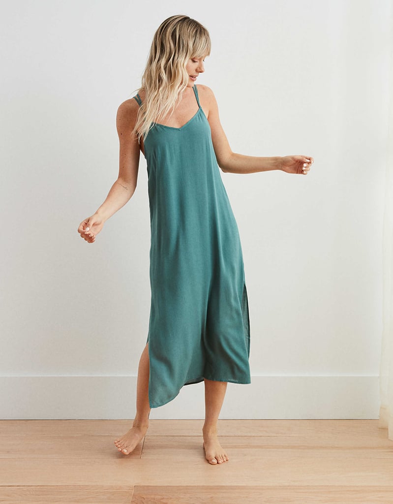 Aerie Gauze Midi Slip Dress