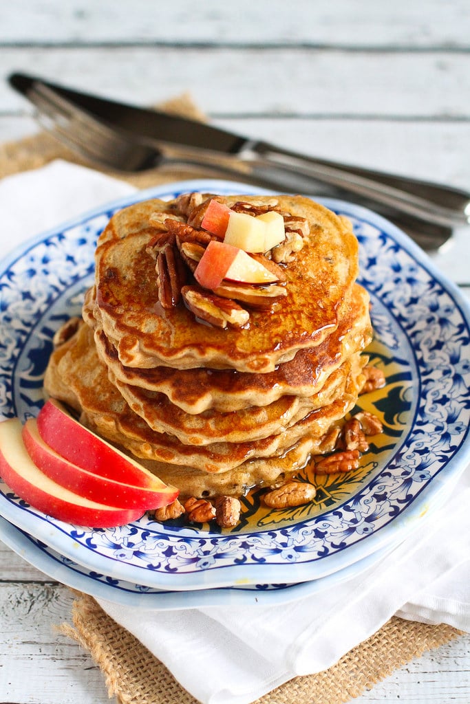 Whole-Wheat Apple Spice Pancakes