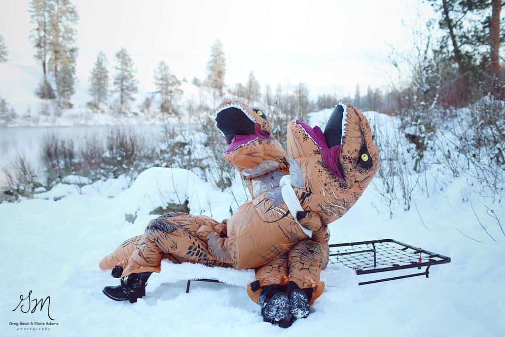 T-Rex Engagement Photo Shoot