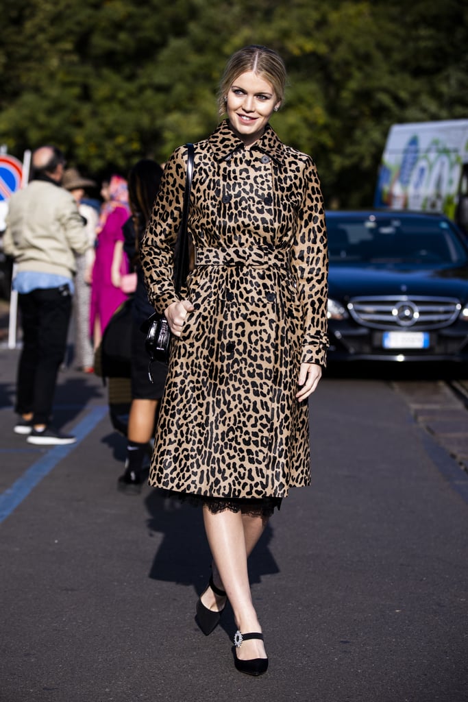 Style Your Leopard-Print Coat With: Jewel-Adorned Heels