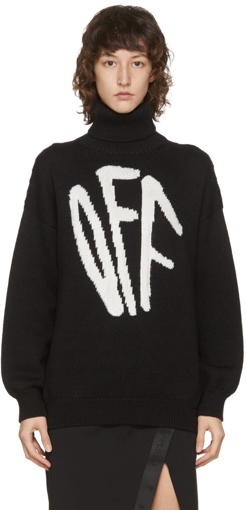 Off-White Graffiti Turtleneck | Best Puff-Sleeve Sweaters | POPSUGAR Fashion Photo 32