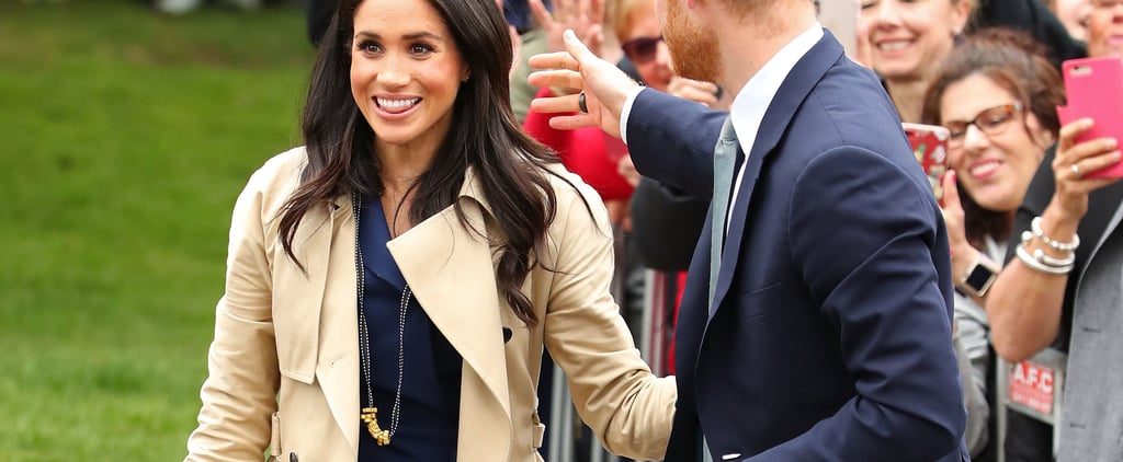 Kid Gives Meghan Markle a Pasta Necklace in Melbourne 2018