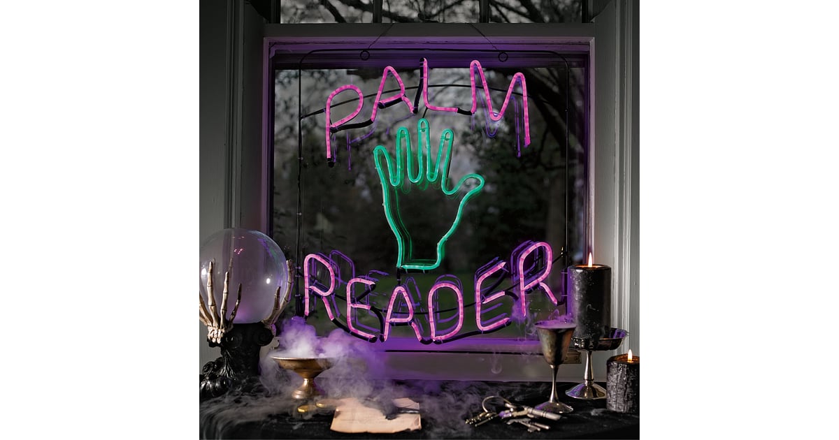 “Palm Reader” Neon Sign | Best 2019 Halloween Decor at Grandin Road