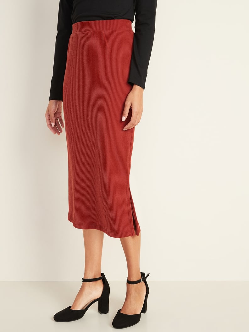 Old Navy Rib-Knit Midi Skirt