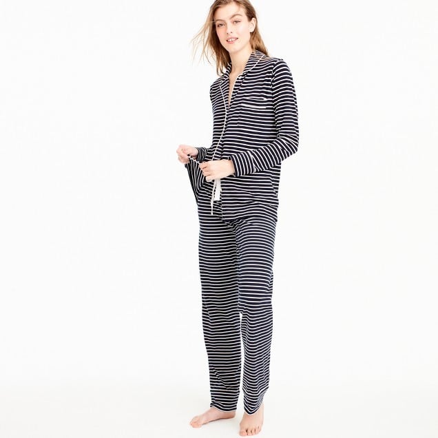 J.Crew Dreamy Cotton Pajama Set in Stripe