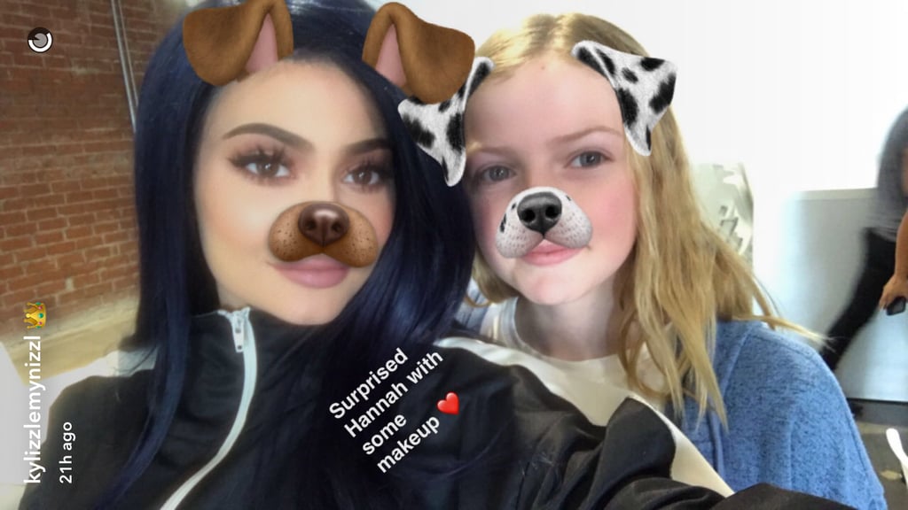 Kylie Jenner Navy Blue Hair February 2017