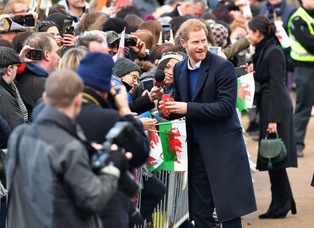 Prince Harry and Meghan Markle in Cardiff January 2018