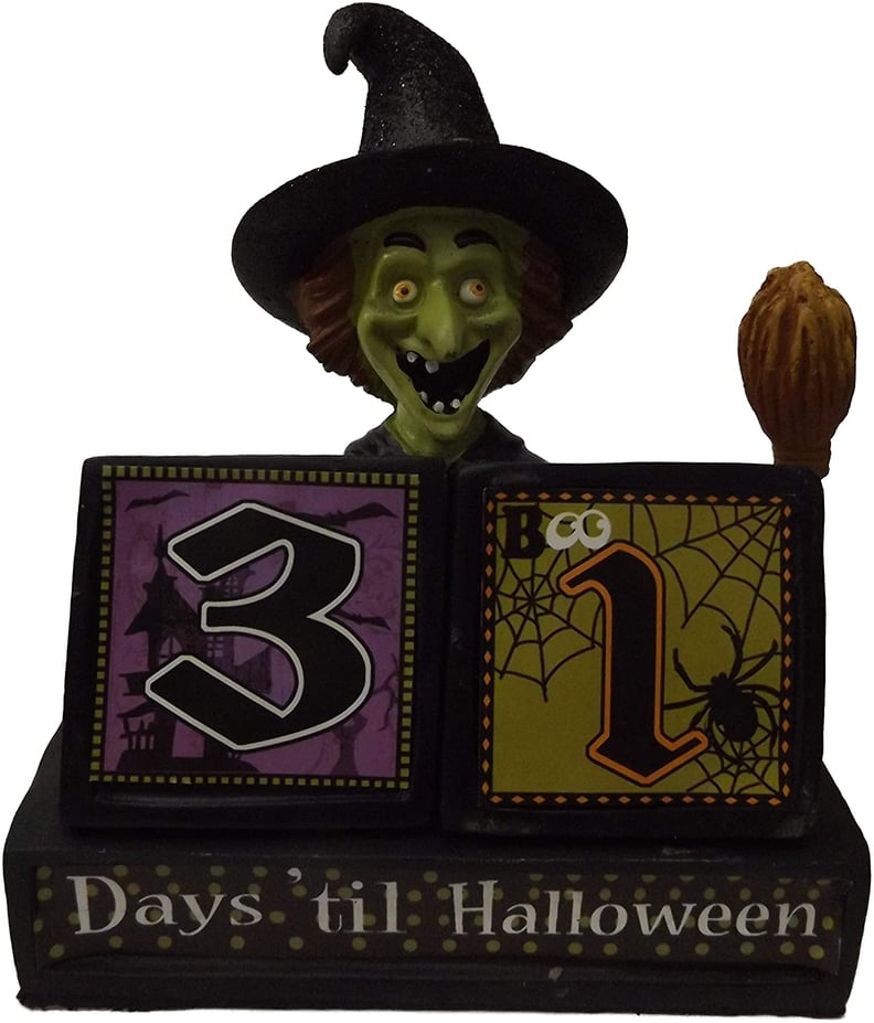 Witch Halloween Block Countdown Calendar