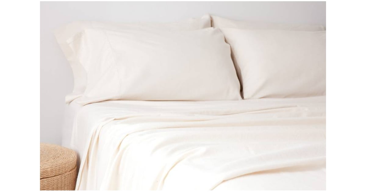 Glo Organic Cotton Flannel Sheet Set Best Flannel Sheets POPSUGAR