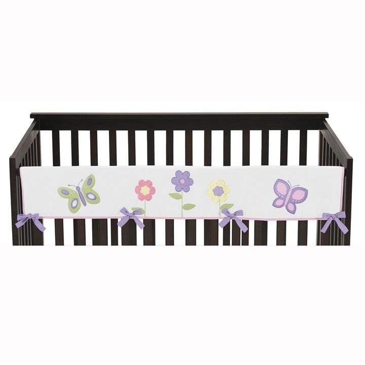 Sweet Jojo Designs Butterfly Long Crib Rail Guard