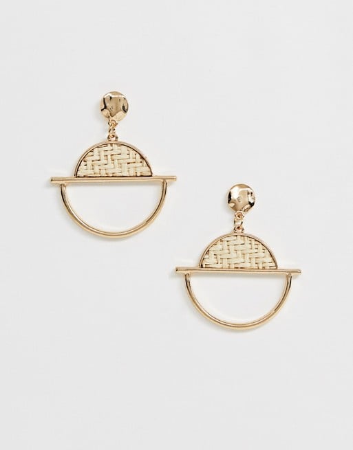 French Connection Circular Minimal Earrings