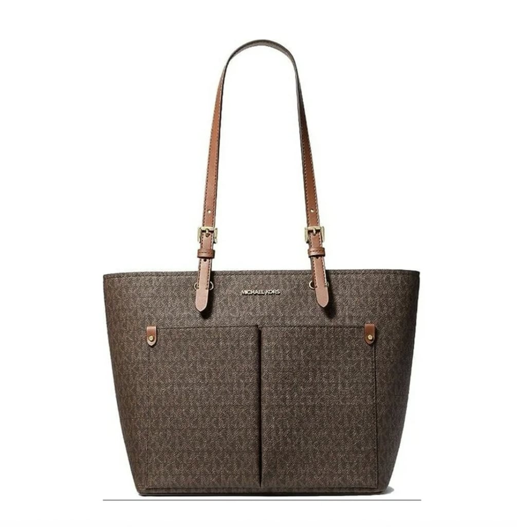 Michael Kors Jet Set Medium Logo Pocket Tote