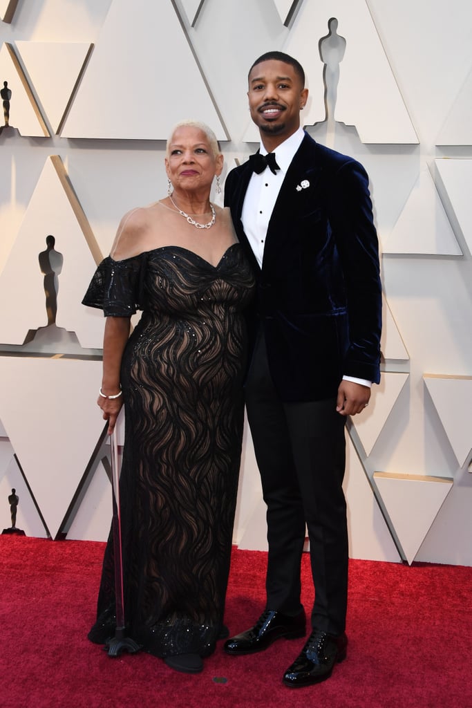 Michael B. Jordan and His Mom at the 2019 Oscars ...