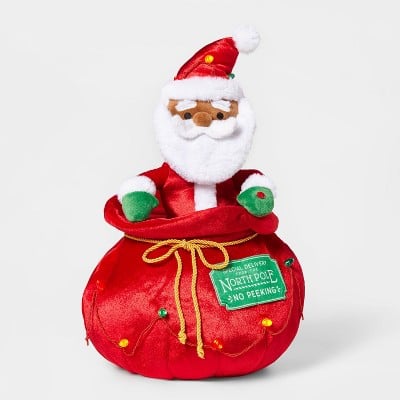 Santa & His Toy Bag Decorative Figurine