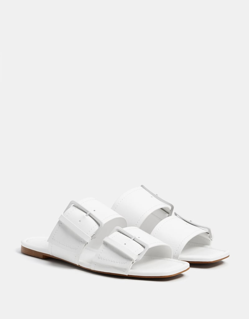 Bershka Buckled Slide Sandals