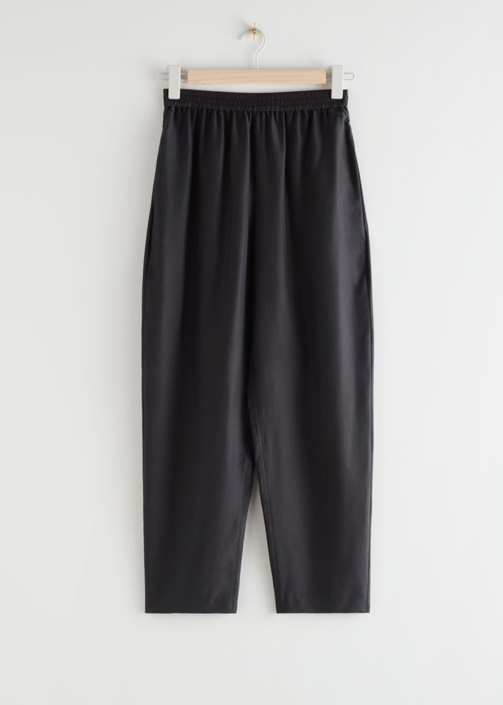 & Other Stories Relaxed Silk Trousers