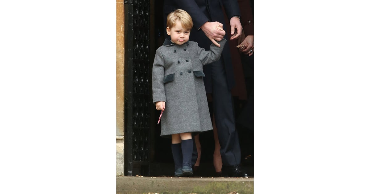 Prince and His Candy Cane on Christmas Day 2016 POPSUGAR