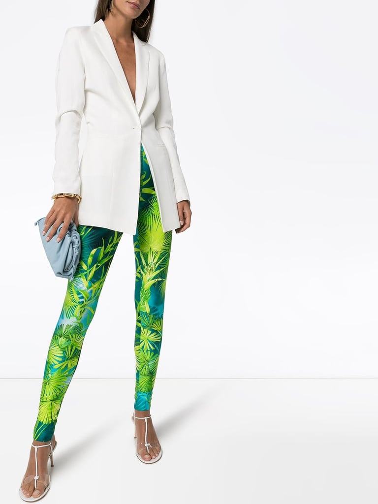 Versace Palm-Print Leggings