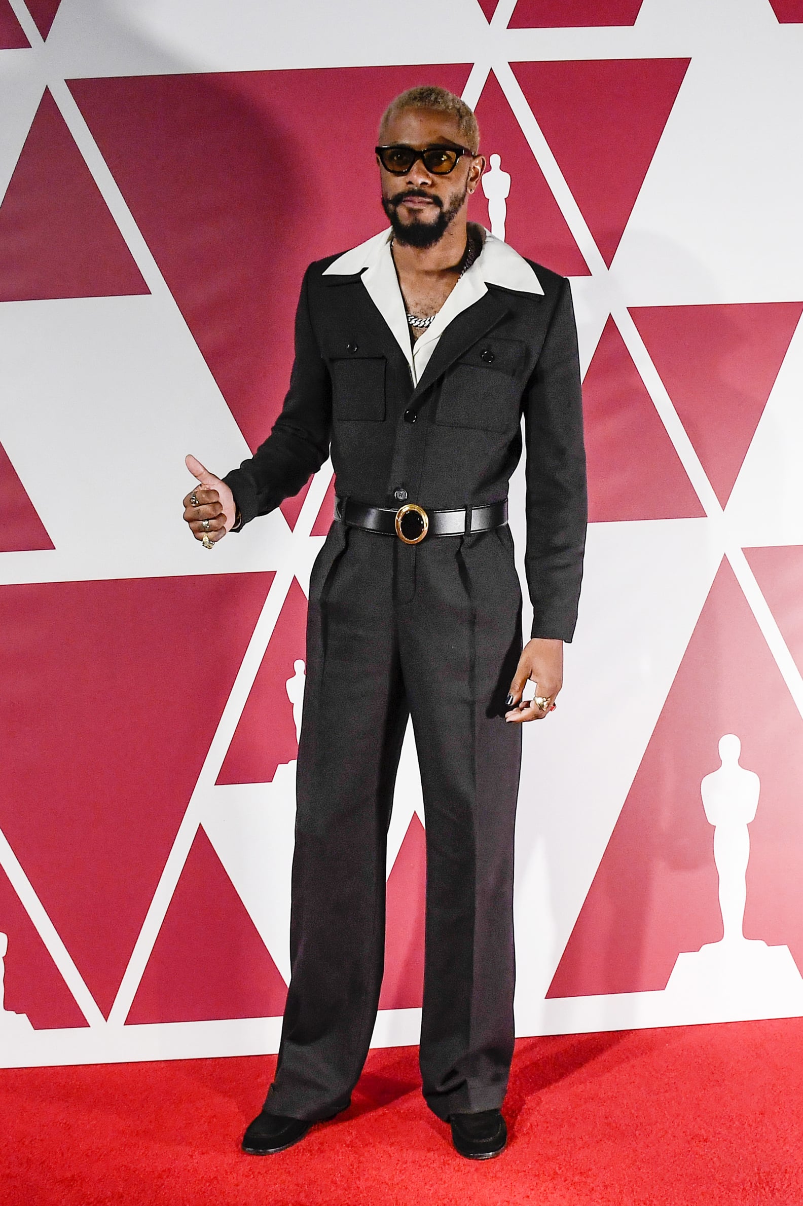 LaKeith Stanfield's Saint Laurent Jumpsuit at the Oscars POPSUGAR Fashion
