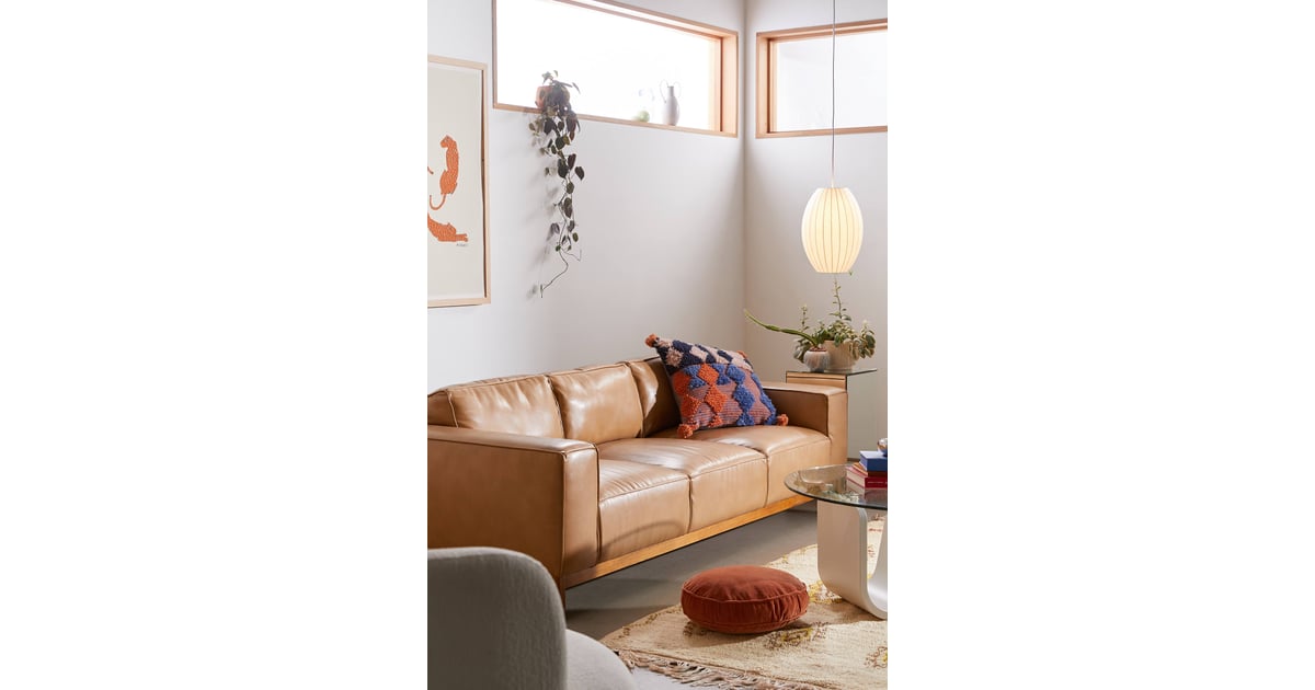 Kiera Faux Leather Sofa Best Sofas 2020 POPSUGAR Home Photo 13