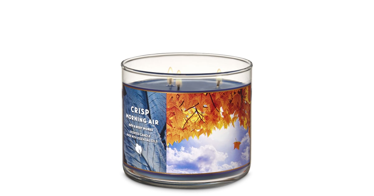 Bath and Body Works Crisp Morning Air 3Wick Candle Fall Bath and