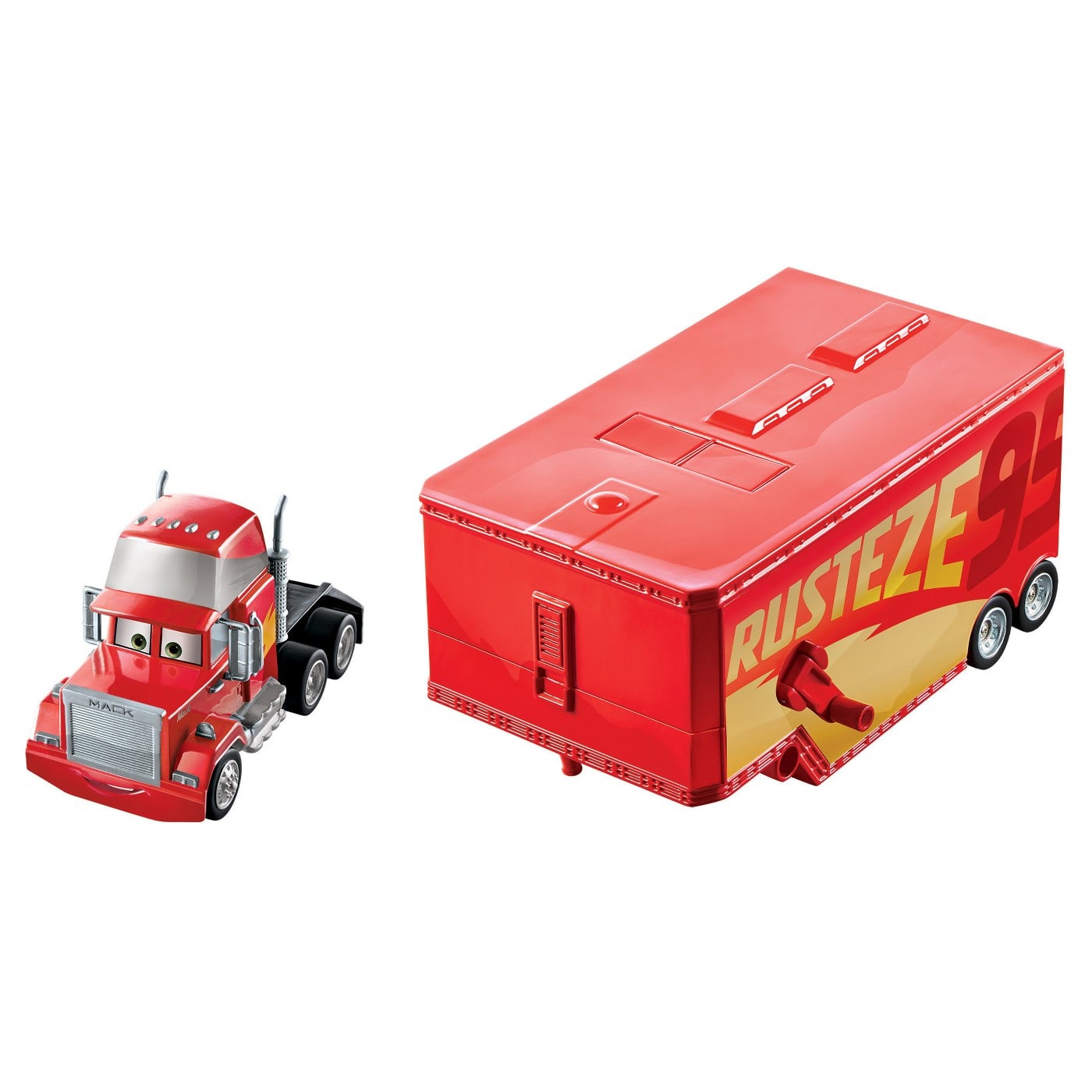 Bo-Toys Construction Trucks Building Blocks Race Track Set 2 Metal Cars with 