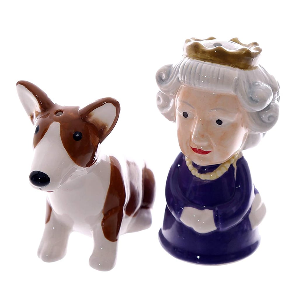 Queen and Corgi Salt and Pepper Shakers