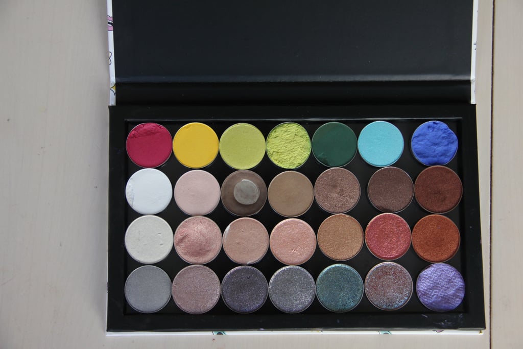 You can rearrange your eye shadow colors however you'd like for a How