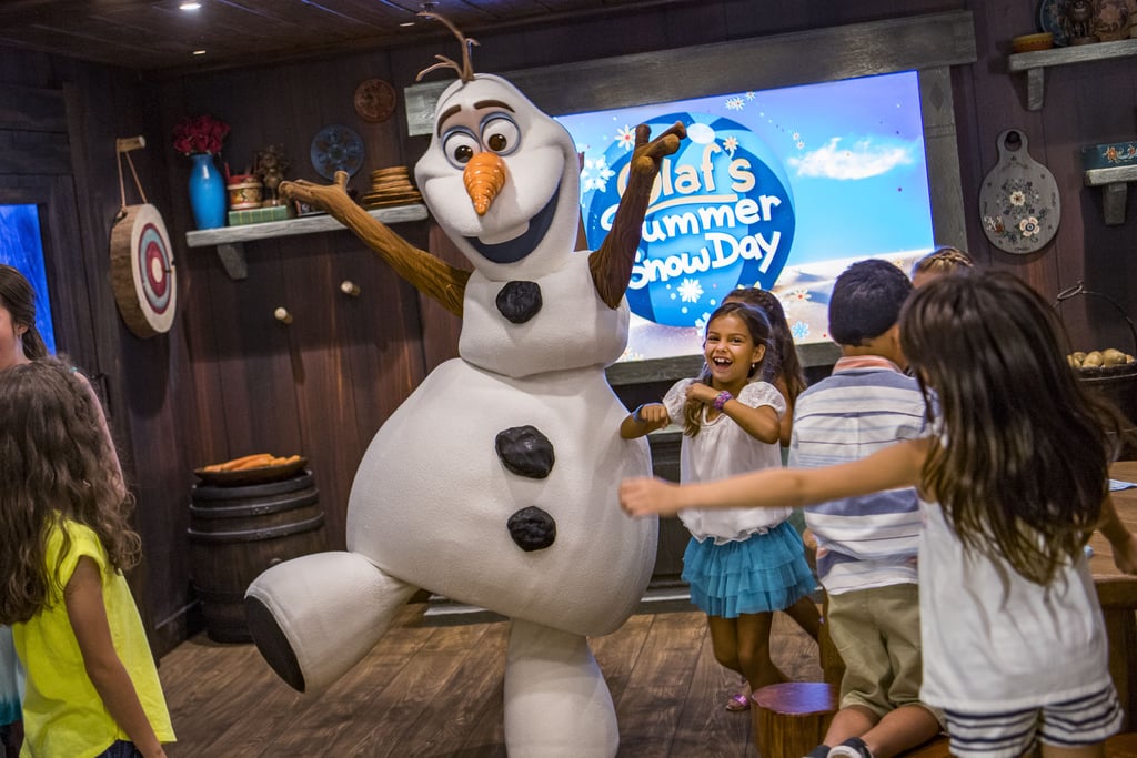 In a separate part of the Oceaneer club is the Frozen Adventures for interactive fun with Elsa and the gang. Some of the Winter-themed events including Olaf leading a sing-a-long of "In Summer" and the chance to prepare for the royal coronation with Anna and Elsa.