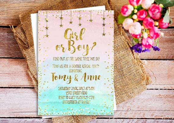 Girl or Boy Boho Invite