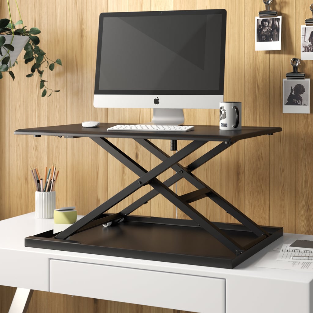 Westbury Pneumatic Height Adjustable Standing Desk Converter 5 Standing Desks That Ll Help Ease Work From Home Back Pain Popsugar Fitness Photo 6
