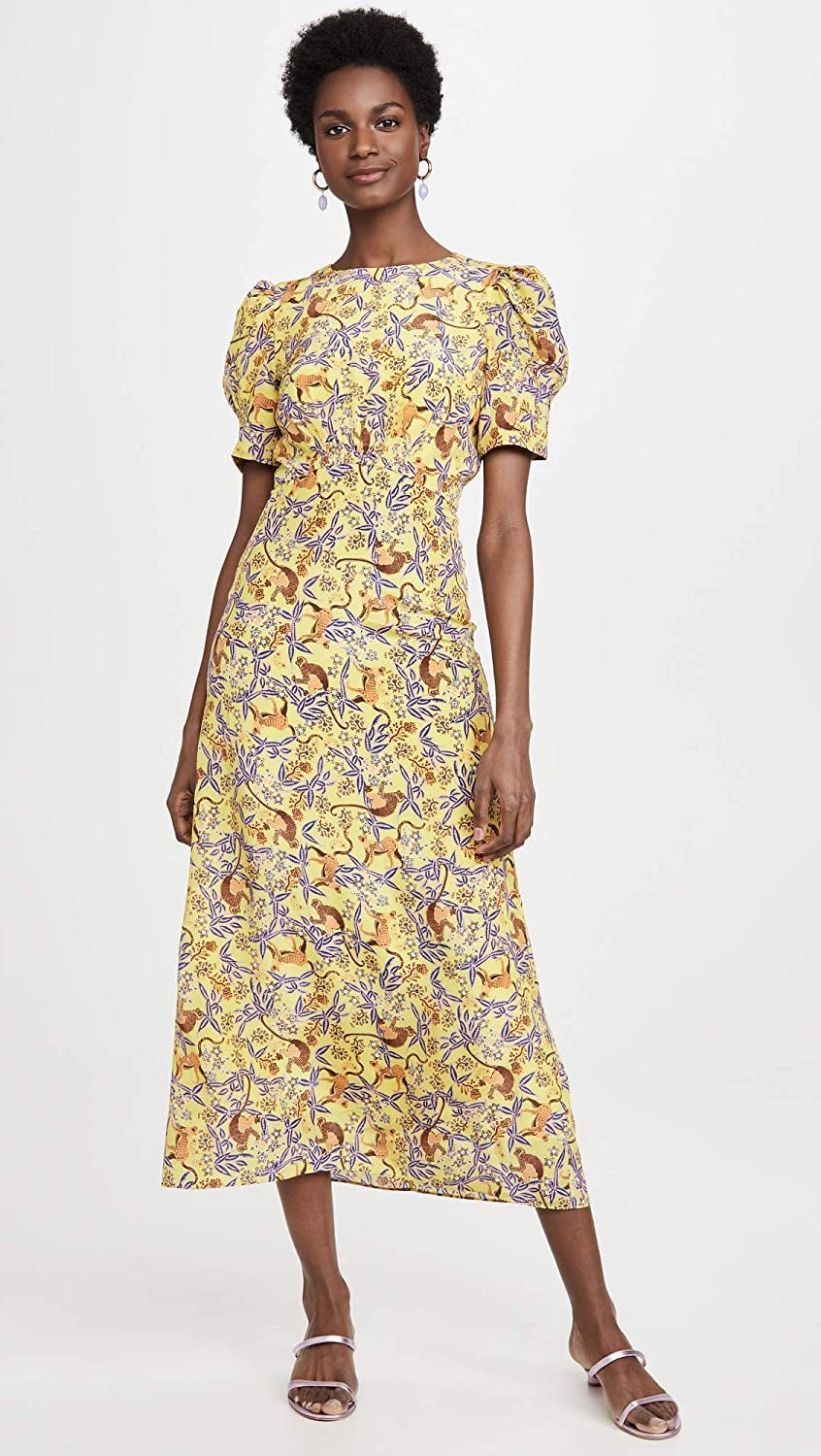 Saloni bianca sales floral dress